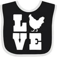 thumbnail image 3 of Inktastic Love Chickens Boys or Girls Baby Bib, 3 of 4