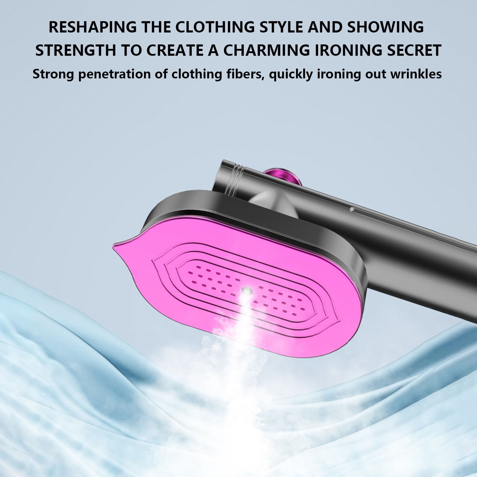Matoen Portable Travel Mini Iron, Handheld Iron with Dry and Wet Ironing for Clothes, 180° Foldable Small Size Ironing Machine for Home, Business