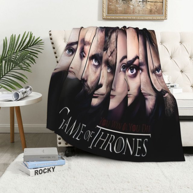 Manta polar de Juego de Tronos, manta súper suave y acogedora, manta de franela ligera y peluda, manta cálida de felpa para sofá, cama, 40 x 60 pulgadas