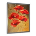 thumbnail image 2 of Designart 'Ancient Blooming Poppies II' Traditional Framed Art Print, 2 of 4