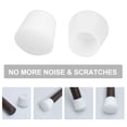 thumbnail image 5 of Rubber Leg Cap End Tip Table Pole Feet Covers Floor Protector 18mm 5/7" Inner Dia 24pcs, White, 5 of 7