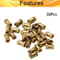 thumbnail image 4 of HUGFEGWE M2.5x6mm Female Thread Knurled Nuts,Hx3.8mm OD Brass Threaded Insert Embedment Nuts Hydraulic Welded Joint Injection Molding Assortment Kit for 3D Printing Injection Molding 30PCS, 4 of 8