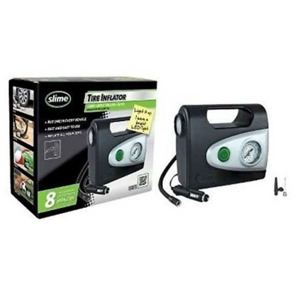 Slime S45-40050 Gonfleur de Pneus 12V avec Lumière LED