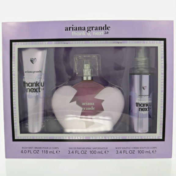 Thank You,Next 2.0 3.4 Eau De Parfum Spray by Ariana Grande Gift Set for Women