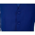 thumbnail image 2 of Boy's 3PCS 4 Button Formal Boy Suit Vest White Shirt and Die Royal blue 5Years, 2 of 5