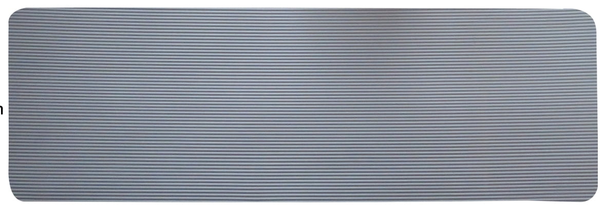BalanceFrom All-Purpose 1/2 In. High Density Foam Exercise Yoga Mat Anti-Tear with Carrying Strap, Gray