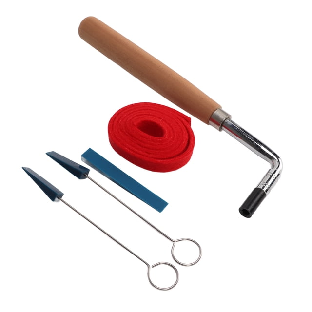 6Pcs Piano Tuner Kit Mute Tools Paino Tunner Tools Exquisite Workmanship Complete Tools Piano DIY Fixing Set