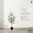 thumbnail image 3 of Maia Shop 3.5ft Artificial Olive Tree, Fake Plants for Home Decor, 3 of 9