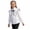 H.White, variant on Agkizg Girls Ruffled Collar Button Down Shirt, Long Sleeve Blouse with Lace Hem, School Casual Top for Kids, Cute Layering Tee, Sizes 5-6 Years