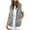 Gray, variant on Women's Sleeveless Hooded Vest Casual Sweatshirt with Pockets Loose Fit Jacket Casual Lightweight Activewear