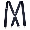 thumbnail image 1 of Men Wide Adjustable Straight Brace Clips Men with Clips X-Back Double Shoulders Suspender, 1 of 9