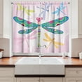thumbnail image 2 of Ambesonne Dragonfly Kitchen Curtains, Colorful, 55"x39", Multicolor, 2 of 3