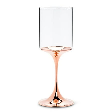 

Abbott Collection AB-27-ALTO-GOB-COP 9.5 in. Wine Glass with Metallic Stem Clear & Copper