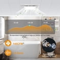 thumbnail image 3 of Extractor de baño con luz TOYOUSEA 30x30 cm 140CFM 1.0 Sone, 3 of 7