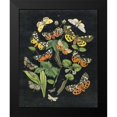 thumbnail image 2 of Wild Apple Portfolio 12x14 Black Modern Framed Museum Art Print Titled - Butterfly Bouquet on Black IV, 2 of 5