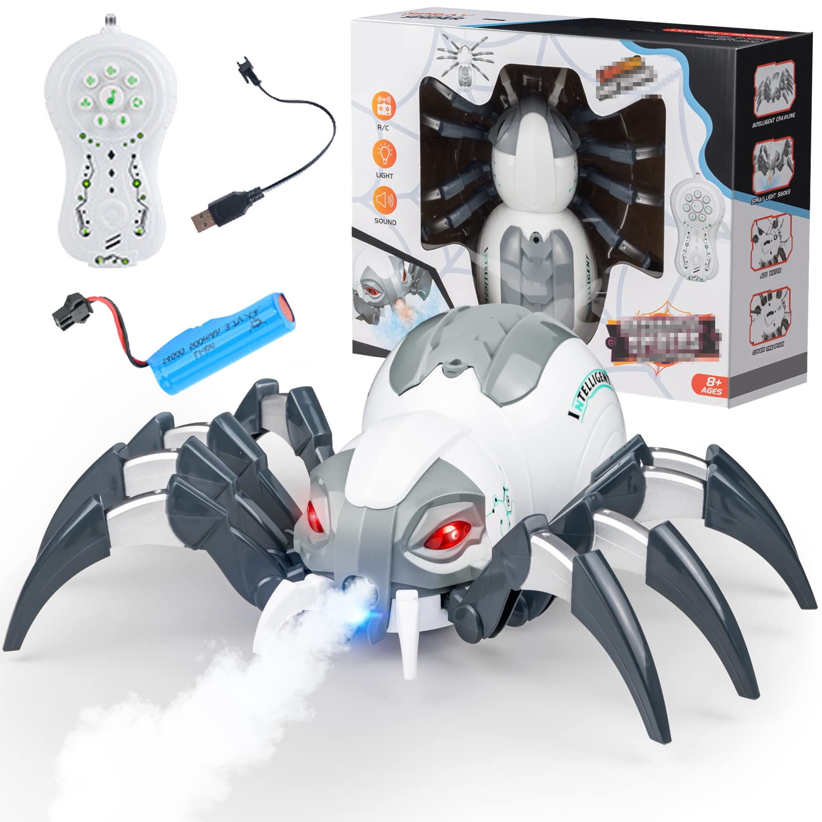 Remote Control Spider Robot, RC Spider Toys with Light/Music/One-Key Demo, Robot Toys for Kids 3-5 5-7, Birthday Gifts for 3 4 5 6 7 8 9 10-12 Years Old Boys Girls Christmas Stocking Stuffers - Walmart.com