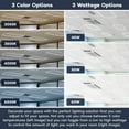 thumbnail image 2 of Luxrite 2x4 FT Edge-Lit Frame LED Panel Lights, 5CCT 3000K-6500K, 5200/6500/7800LM, 0-10V Dimmable, Damp Rated, ETL, 2 of 7