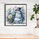 thumbnail image 3 of 5D bricolaje taladro redondo completo diamante pintura muñecos de nieve Kit decoración del hogar 40x40cm JShteea El nuevo, 3 of 9
