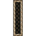 thumbnail image 1 of 2 ft. 2 in. x 7 ft. 11 in. Runner Polypropylene Black Area Rug, 1 of 1