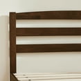thumbnail image 3 of Subrtex 12" Solid Wood Platform Bed Frame with Headboard, Walnut, Full, 3 of 9