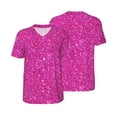 thumbnail image 6 of Rocae Rose Red Glitter for Breathable Men's Baseball T-Shirt Fashionable Casual Baseball Jersey, Moisture-wicking Sportswear XX-Large, 6 of 9
