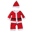 thumbnail image 4 of Vestido de Navidad para niños y niñas, disfraz de Papá Noel de Año Nuevo 2025 con sombrero, vestido rojo para cosplay para niños de 1 a 12 años, 4 of 5