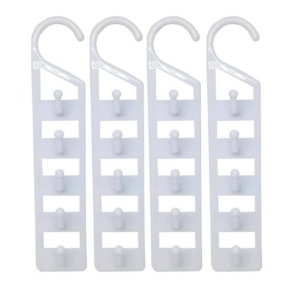 LEXSOMEO 6pcs Space Saving Hangers For Closet Organizers And Storage Heavy Duty Plastic Multi Hangers For Jeans Pants Shirts Sweaters Essential Dorm Room Organizer