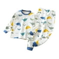 thumbnail image 3 of Fesfesfes Outfit for Toddler Boys Girls Clothing Sets Homewear Home Printed Dolphin Print Long Sleeved Home Wear Clothes Suit 8-9 Years, 3 of 4