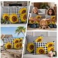 thumbnail image 2 of 2 Pack Outdoor Waterproof Throw Pillow Covers,Farm Sunflower Decorative Rectangle Pillow Case Patio Pillowcases for Chair Couch Sofa 20x12in, 2 of 9