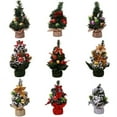 thumbnail image 4 of NAMZI 8.6 Inch Tabletop Christmas Tree, Artificial Mini Xmas Pine Tree Ornaments,Christmas Decoration Tree Decor,H, 4 of 5