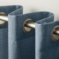 thumbnail image 4 of Exclusive Home Curtains Loha Linen Grommet Top Curtain Panel Pair, 54x84, Blue, 4 of 8