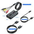 thumbnail image 6 of HDMI to S-video RCA Converter with S-video Cable+RCA Cable+HDMI Cable, HDMI Svideo Adapter, HDMI to Composite AV CVBS Converter, HDMI Input RCA + S-video Output Converter, 6 of 8