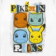 thumbnail image 2 of Women's Pokemon Starters Rocks Graphic Tee White Small, 2 of 4