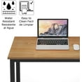 thumbnail image 2 of SogesPower Wood Office Desk Large Computer Desk with BIFMA Certification, Sturdy Office Writing Desk Home Office Desk Workstation Table, 63" Teak Black, 2 of 7