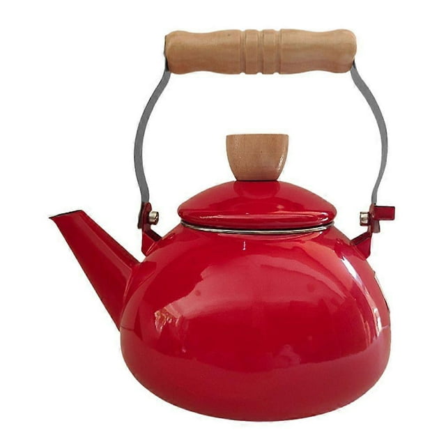 Enamel Water Kettle with Handle Water Boiling Kettle Stovetop Tea Kettle Coffee Pot