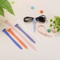 thumbnail image 5 of Uxcell 20Pack Silicone Zip Ties 4.5 Inch Reusable Wire Ties Cable Organizer, Black, 5 of 6