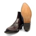 thumbnail image 4 of The Western Shops Men's Genuine Leather Short Ankle Cowboy, Charro Botin, 4 of 6