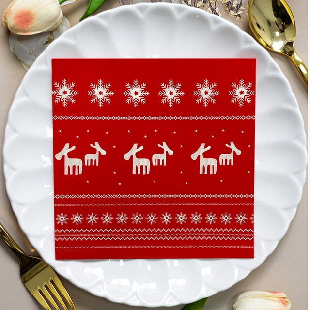 Decoraciones navideñas, adornos navideños, regalos navideños, servilletas estampadas con temática navideña, servilletas desechables para fiestas, servilletas decorativas para fiestas, servilletas esta