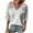 White, variant on YYDGH Women's Summer V Neck Lace Short Sleeve T-Shirt Casual Solid Color Blouse Tops White S