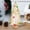 White, variant on Kbndieu Mini Bottle Brush Christmas Trees with Wood Base, Artificial Tabletop Small Christmas Tree for Crafts, Winter Snow Ornaments for Christmas Home Table Top Party