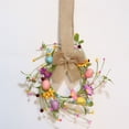 thumbnail image 4 of 10.6" Mini Easter Wreaths Easter Egg Candle Rings Wreaths Small Wreaths for Front Door Kitchen Cabinet Artificial Egg Sign Bow for Window Table Farmhouse Decor, 4 of 9