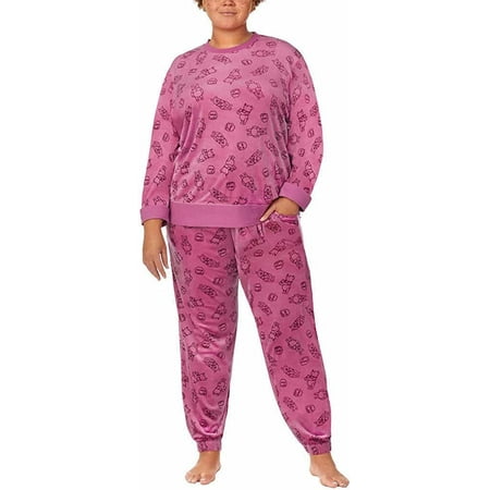 

Disney Womens 2 Piece Silky Stretch Fleece Pajama Set as1 alpha l regular regular Winnie the Pooh Pink Large