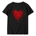 thumbnail image 6 of XIAONU Men's Heart Cluster Valentine's Day T Shirt Regular Crew Neck Short Sleeve Tee Soft Casual Holiday Wear T-Shirt, 6 of 6
