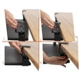 thumbnail image 6 of Stand Up Desk Store Large Clamp-On Retractable Adjustable Height Under Desk Keyboard Tray | for Desks Up to 1.5" (Large, 33" Wide), 6 of 9