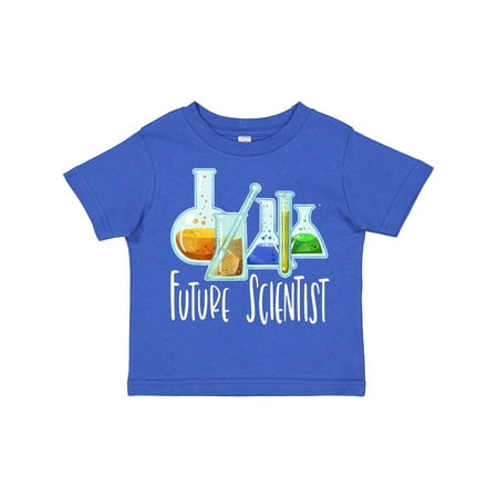 

Inktastic Future Scientist with Beakers Test Tubes and Formulas Gift Toddler Boy or Toddler Girl T-Shirt