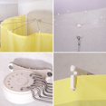 thumbnail image 4 of Baoyouni Tringle de Rideau de Douche Pliable Murale Économiseur d'Espace en Acier Inoxydable en Forme d'Éventail Support de Rideau de Bain Rail 34,65 Pieds', 4 of 6
