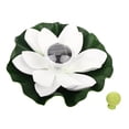 thumbnail image 1 of Floating Pool Lights Solar Power LED Lotu Flower Lights Waterproof Multipcolor Color Changing Floating Lamp Color Changing Garden Pool Pond Light[White], 1 of 8