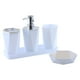 thumbnail image 2 of Juego de accesorios de baño de 5 piezas con dispensador de jabón, cepillo de dientes, vaso, jabonera, bandeja de baño, juego de ducha, caja, juego de botellas de baño, bandeja de accesorios de baño, j, 2 of 7