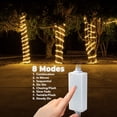 thumbnail image 2 of West Ivory 76LEDs, 10ft Warm White LED Rope Light w/ 8 Mode 3/8" Thick, Controller Connectable Outdoor Permanent Waterproof Accent Exterior Lighting, ETL Certified, Holiday Christmas Backyard Decor, 2 of 9