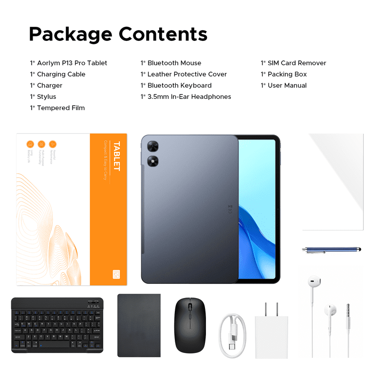 Aorlym, Tablet, 13.4 inch, 2.4K, 120Hz, 48GB RAM, 256GB ROM